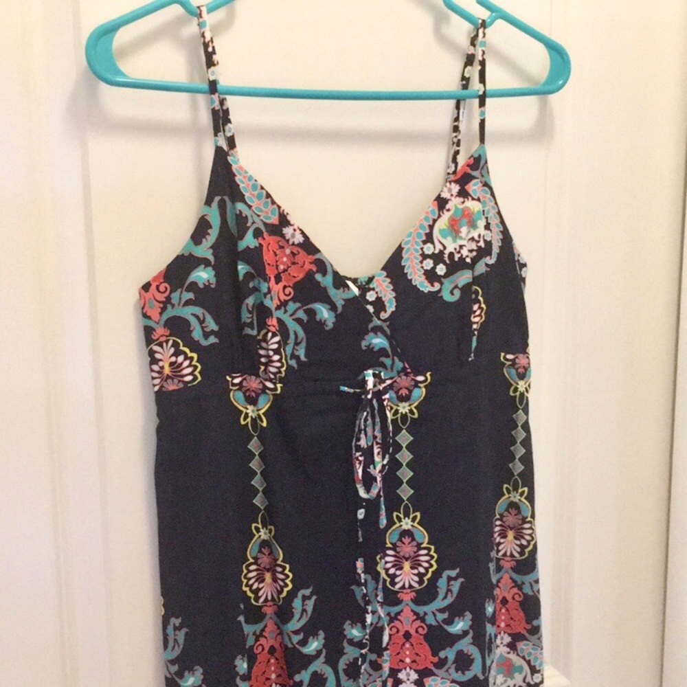 Colorful Patterned Maxi Dress